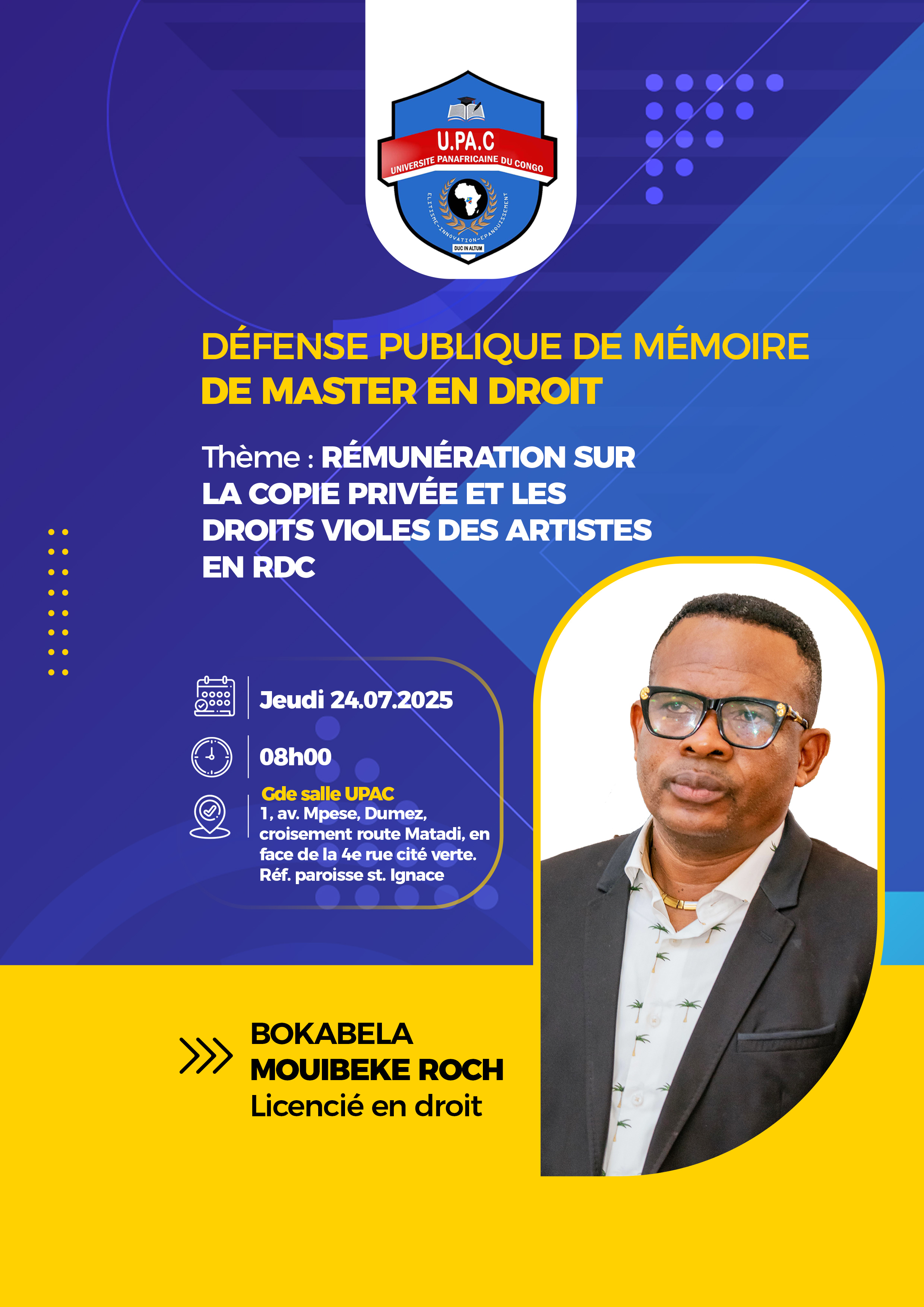 Défense publique de mémoire de master en droit